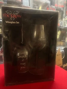 The Crow Brandon Lee Wine Glass set - Picture 1 of 7