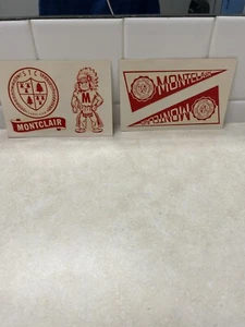 Calcomanía Angelus vintage - Universidad Estatal de Montclair, Nueva Jersey - Imagen 1 de 8