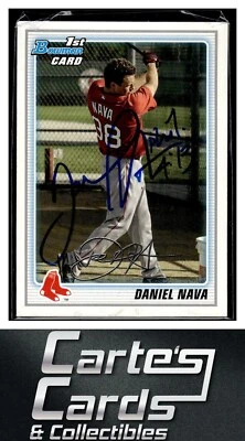 Daniel Nava 2010 Bowman #BP47  UER Boston Red Sox TTM/IP Signed Autographed - Image 1 of 2