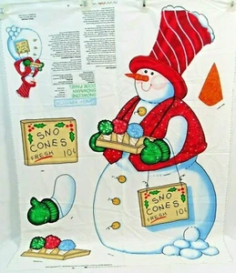 Panel de tela muñeco de nieve Daisy Kingdom puerta colgante greeter 42" 3D nuevo - Imagen 1 de 4