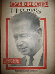 477 O.N.U. HAMMARSHJOELD CUBA CASTRO REPORTAGE F. SAGAN DANINOS L'EXPRESS 1960 - Picture 1 of 1