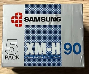 Lot de 5 cassettes enregistreuses K7 audio Samsung XM-H 90 neuve - Photo 1/3