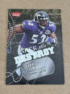 2006 FLEER - SEEK AND DESTROY INSERT - RAY LEWIS RAVENS #SD-RL - Picture 1 of 2