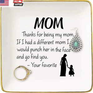 2025 Mother'S Day Gifts for Mom-Thank You Present for Being My Mom-Ceramic Jewel - Picture 1 of 7