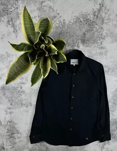 Vivienne Westwood REVERSIBLE COLLAR Vintage Orb Luxury Button Longsleeve Shirt - Picture 1 of 15