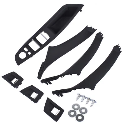 Schwarz Türgriffe innen Set Komplett für BMW 5 F10 F11 528 530 535 (2010-17) - Bild 1 von 4