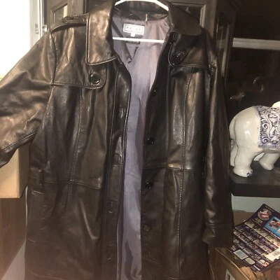 Pelle Studio 3X мужские Thinsulate черная кожа средняя длина 5 кнопок вниз - Изображение 1 из 4