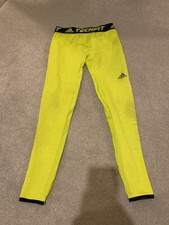 Adidas Under Armour Leggings Large Flourescent Yellow