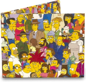 Simpsons Cast Mighty Tyvek Wallet (Dynomighty Design) - Picture 1 of 4