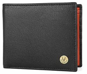 New Premium Quality Bi-fold Leather Wallet for Men Black Colour - Picture 1 of 6
