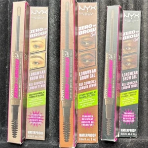 NYX PROFESSIONAL MAKEUP Zero to Brow, Longwear Eyebrow Gel, You Pick - Picture 1 of 4