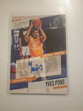 2021-22 Chronicles Draft Picks Prestige Bonus Shots Signatures Yves Pons Auto