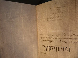 1873 BARNARD PAPER SHEET MAKER GROVE MILL RIVER LEN KENT WATERMARKED WATERMARK   - Picture 1 of 4