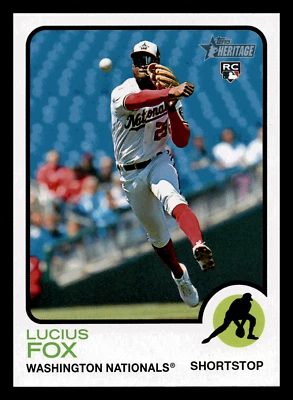 2022 Topps Heritage Lucius Fox RC Rookie #618 Centered Mint High Number - Image 1 of 2
