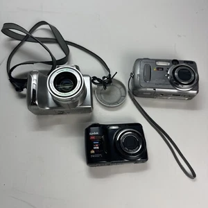 Kodak Lot For Parts Only- EasyShare CX6445 C182 Z612 Cameras - Picture 1 of 13