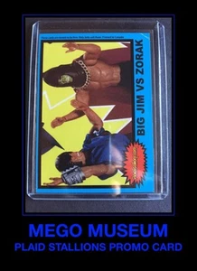 70's MATTEL Big Jim's COMMANDER JIM ZORAK Wolf P.A.C.K. MEGO MUSEUM Trading Card - Picture 1 of 2