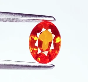 Natural Orange Sapphire 1.32 Ct Untreated Loose Certified Gemstone Oval Cut Gems - Picture 1 of 10