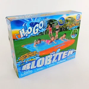 Alfombra de pulverización de agua Blobzter H2GO tobogán salto salpicaduras 15' de largo piscina empapada edad 3+ - Imagen 1 de 10