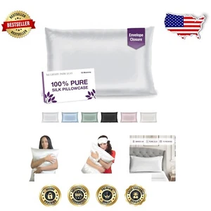 Mulberry Silk Pillowcase with Envelope Closure - 20''x26'', Eco-Friendly Design - Picture 1 of 8