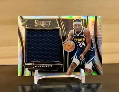 Jalen Pickett 2023 Select #RJS-PK Jumbo Rookie Patch Silver Denver Nuggets RC  - Image 1 of 3