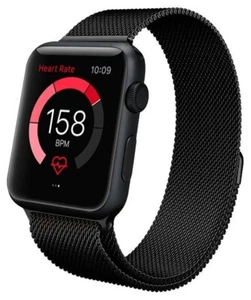 Banda de malla SS Element Works EW-AW2SSB38-BK 38/40 mm para Apple Watch - negra - Imagen 1 de 6