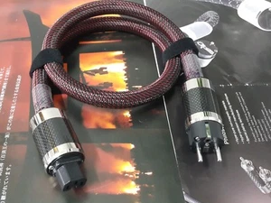 8N OCC cobre occ plata eu Schuko cable de alimentación de CA enchufe de rodio de carbono - Imagen 1 de 3