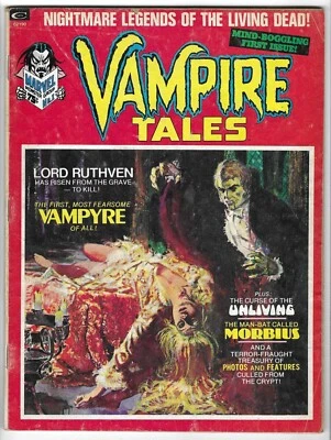 VAMPIRE TALES #1 --- 1ST MORBIUS THE LIVING VAMPIRE SOLO STORY! 1973! G/VG - Image 1 of 4