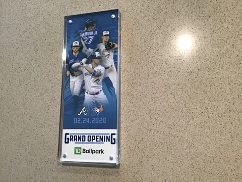 Toronto Blue Jays TD Ballpark Grand Opening 2/24/2020  Commemorative Ticket Cover