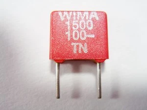 10x 1,5nF 100Vdc Folien Kondensator WIMA FKS-2 #1-21/3 - Picture 1 of 8