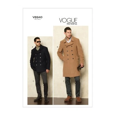 Vogue Schnittmuster V8940 - Herrenmantel - Herrenjacke - Hose - Bild 1 von 4