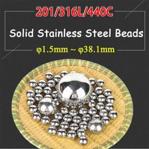 Diámetro 1,5 mm ~ 38,1 mm 201/316L/440C Rodamiento de alta precisión Acero inoxidable Bola sólida - Imagen 1 de 7