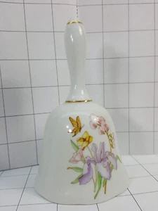 UCGC Decorative Table Bell Wild Flowers and Butterfly @228 - Picture 1 of 4