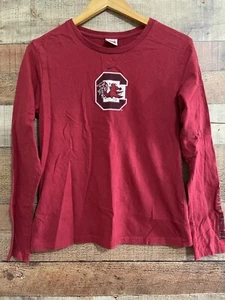 Nike Team South Carolina Gamecocks Football Long Sleeve Girls Large Red - Picture 1 of 3