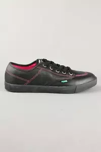 Scarpe da ginnastica Kickers Sneakie Lo donna ragazza nero rosa pompa stringate piatte - Foto 1 di 4