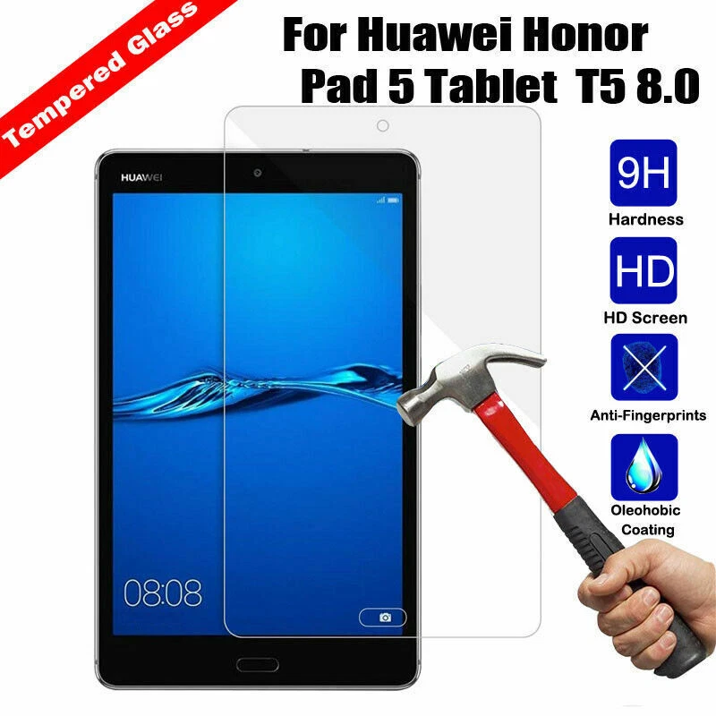 2pcs HUAWEI MediaPad M5 8.4 10.8 T5 10.1 Tempered Glass Screen Protector Cover - Image 1 of 4