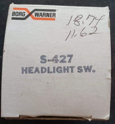 Nuevo interruptor de faro - Borg Warner S-427 GM producto s 1974-1995 Foto 1 de 4