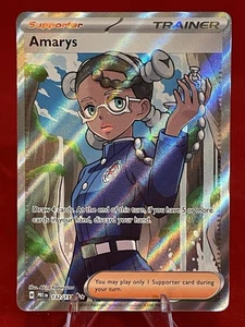 Pokémon TCG Amarys 132/131 Prismatic Evolutions Full Art Trainer Ultra Rare Holo - Picture 1 of 3