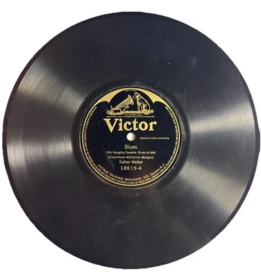78 Jazz - ESTHER WALKER Victor Record  18619 Blues- Sweet Kisses Music - Image 1 of 4