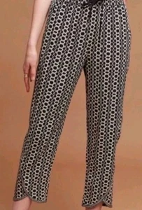Pantalones Anthropologie Hei Hei Estampado Floral Cordón Cintura Bolsillos Cómodos Talla XS - Imagen 1 de 10
