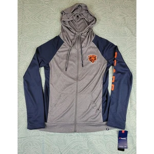 Fanatics Womens Chicago Bears Gray Navy Full Zip Hoodie Jacket M NFL NWT - Picture 1 of 8