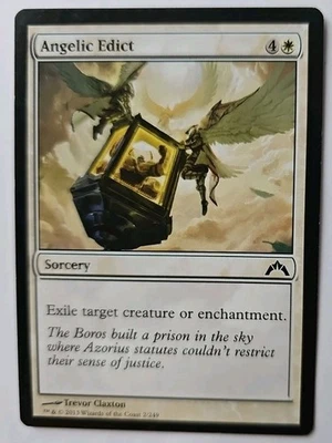 MTG Magic The Gathering Card Angelic Edict Sorcery White Gatecrash 2013 - Image 1 of 2