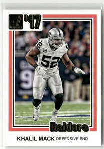 2017 DONRUSS #11 KHALIL MACK 1981 TRIBUTE OAKLAND RAIDERS - Picture 1 of 2