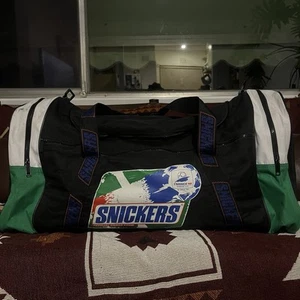 Bolso de Lona Vintage Francia 98 Mundial Fútbol Snickers Promo 1998 Años 90 - Imagen 1 de 7