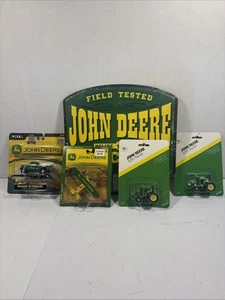 John Deere Toy Lot ERTL 6210 1/64 Biplane Pickup Truck Field Tested Sign NIB - Picture 1 of 17