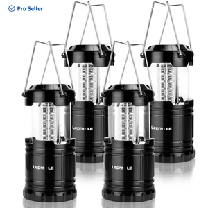 Linterna de camping plegable LED Lepro paquetes de 4, súper brillante, cámara alimentada por batería - Imagen 1 de 12