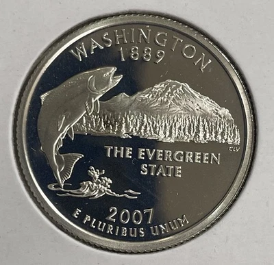 2007-S Silver Proof Washington State Quarter - Image 1 of 2