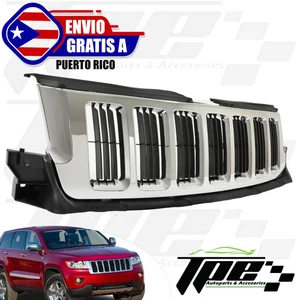 For 2011 2013 Jeep Grand Cherokee Grille Chrome And Black Billet Grill - Picture 1 of 8