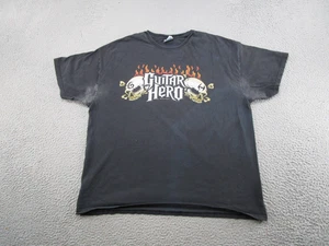 Camiseta promocional Activision Guitar Hero 2008 videojuego calaveras 2XL THRASHED LEER - Imagen 1 de 13