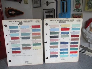 PAINT COLOUR REFERENCE 1958/1962 AMERICAN M0TORS  AUTOMOTIVE  PAINT CHIPS SAMPLE - Picture 1 of 3