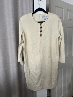 Vestido Adrienne Vittadini Vintage - Talla 4 100% Algodón Foto 1 de 4